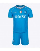 SSC Napoli Domácí dres pro děti 2023-24 Krátký Rukáv (+ trenýrky)